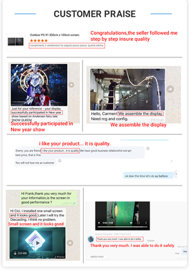 Indoor P4.81 Led Display Screen Cabinet Video TV Wall Factory Wholesale Factory Direct Sale 500*500mm