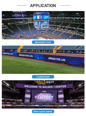 Sport Stadium Perimeter LED Display Basketball Perimeter Led Screen for Football Large Stadium Led Display Screen