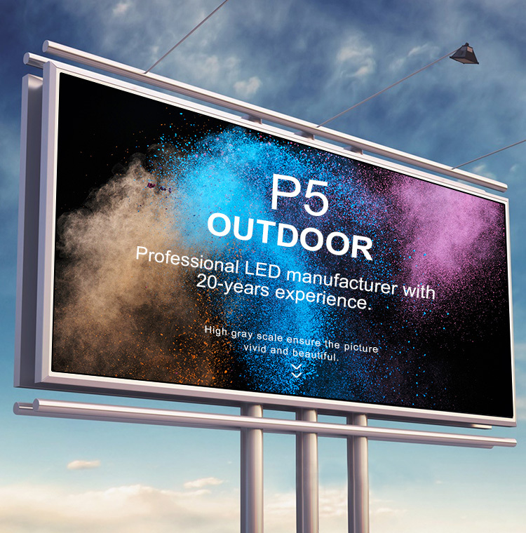 P5 160mm*160mm SMD 2727 Outdoor Full Color Display and Led Module Display Screen